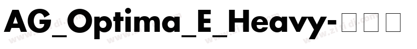 AG_Optima_E_Heavy字体转换