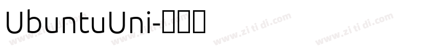 UbuntuUni字体转换