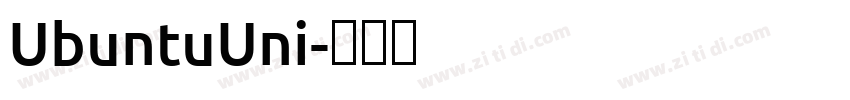 UbuntuUni字体转换