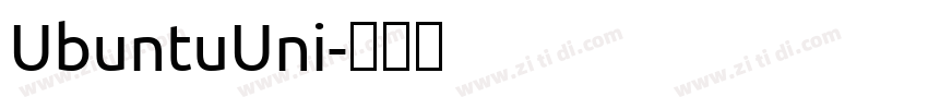 UbuntuUni字体转换