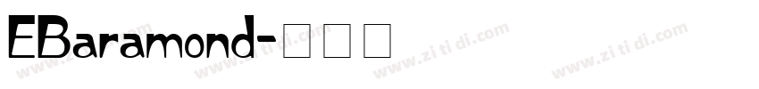 EBaramond字体转换