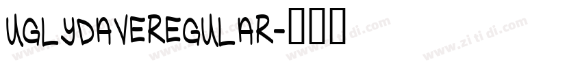 UglyDaveRegular字体转换