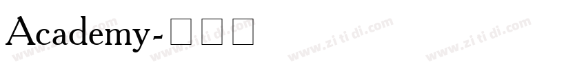 Academy字体转换