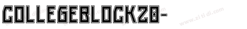 CollegeBlock20字体转换