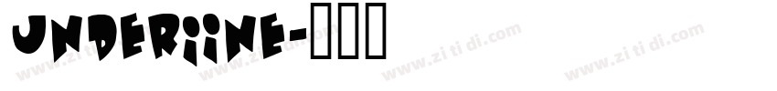 UnderIine字体转换
