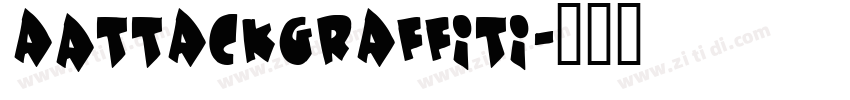 aAttackGraffiti字体转换