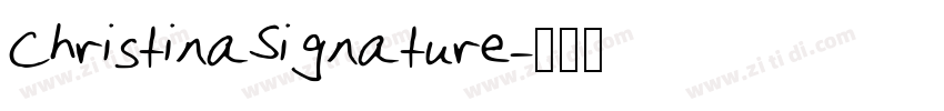 ChristinaSignature字体转换