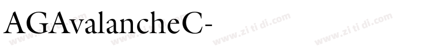 AGAvalancheC字体转换