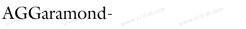 AGGaramond字体转换