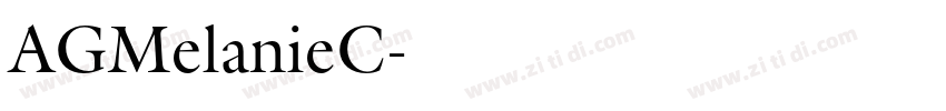 AGMelanieC字体转换