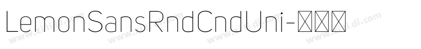 LemonSansRndCndUni字体转换