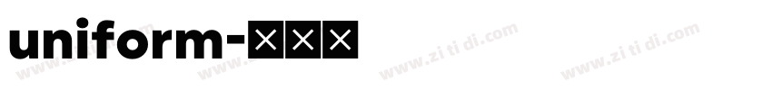 uniform字体转换