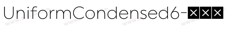 UniformCondensed6字体转换