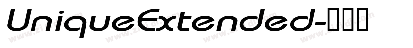 UniqueExtended字体转换