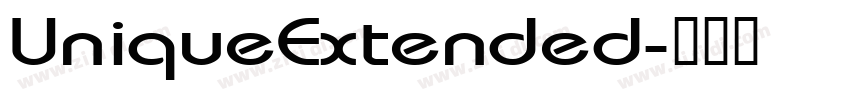 UniqueExtended字体转换