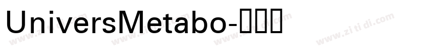 UniversMetabo字体转换