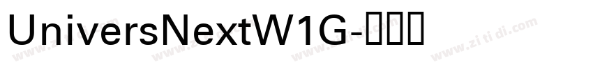 UniversNextW1G字体转换