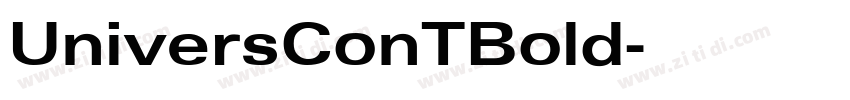UniversConTBold字体转换