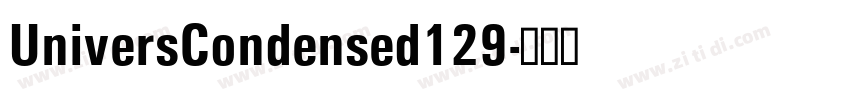 UniversCondensed129字体转换