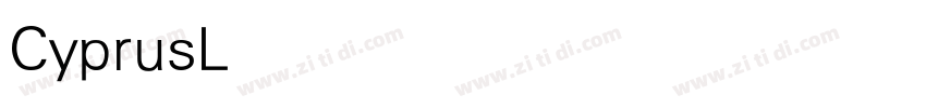 CyprusLight字体转换