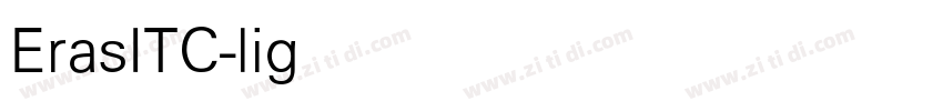 ErasITC-light字体转换