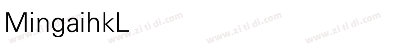 MingaihkLight字体转换