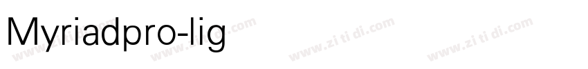 Myriadpro-light字体转换