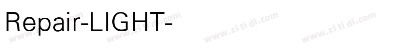 Repair-LIGHT字体转换
