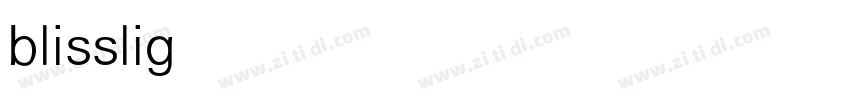 blisslight字体转换