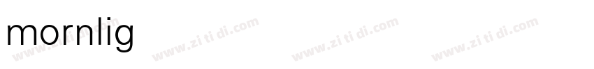 mornlight字体转换