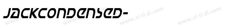 JackCondensed字体转换