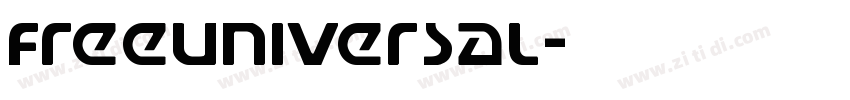 FreeUniversal字体转换