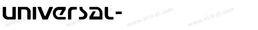 Universal字体转换