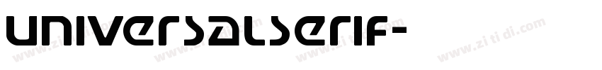 UniversalSerif字体转换