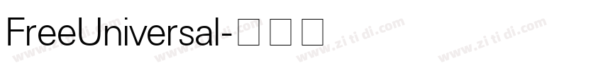 FreeUniversal字体转换
