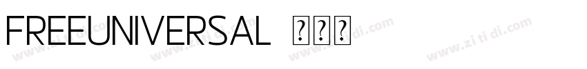 FreeUniversal字体转换