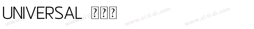 Universal字体转换