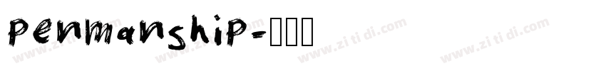 penmanship字体转换 penmanship字体转换
