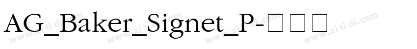 AG_Baker_Signet_P字体转换