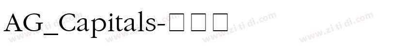 AG_Capitals字体转换