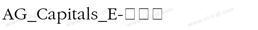 AG_Capitals_E字体转换