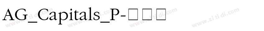 AG_Capitals_P字体转换