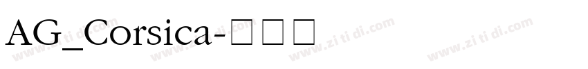AG_Corsica字体转换