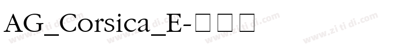 AG_Corsica_E字体转换