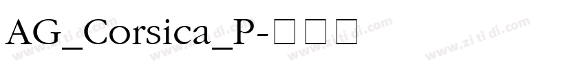 AG_Corsica_P字体转换