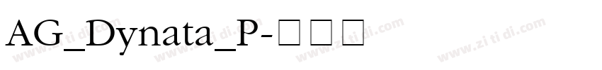 AG_Dynata_P字体转换