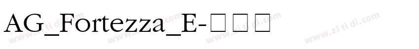 AG_Fortezza_E字体转换