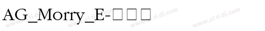 AG_Morry_E字体转换