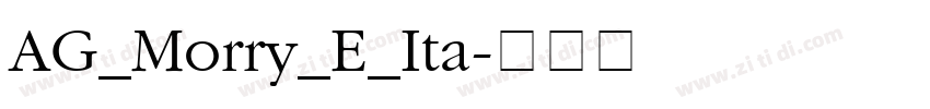 AG_Morry_E_Ita字体转换