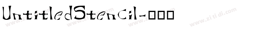 UntitledStencil字体转换